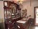 Antique Backbar Cabinet And Front Bar