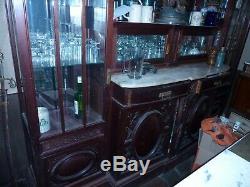 Antique Backbar Cabinet and Front bar