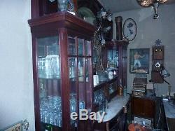 Antique Backbar Cabinet and Front bar