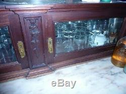 Antique Backbar Cabinet and Front bar