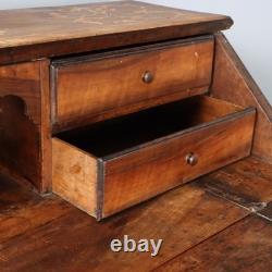 Antique Baroque Flap Cabinet Walnut Maple Italy XVIII Century Original