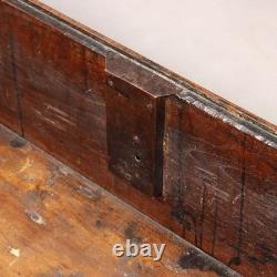Antique Baroque Flap Cabinet Walnut Maple Italy XVIII Century Original
