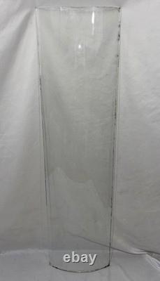 Antique Bent Curved Wavy Glass Replacement Panel For China Cabinet Door 44-1/8C