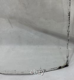 Antique Bent Curved Wavy Glass Replacement Panel For China Cabinet Door 44-1/8C