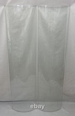 Antique Bent Curved Wavy Glass Replacement Panel For China Cabinet Door 46-1/8A