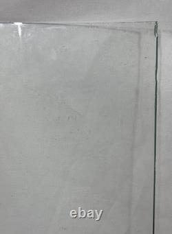 Antique Bent Curved Wavy Glass Replacement Panel For China Cabinet Door 46-1/8B