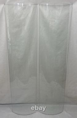 Antique Bent Curved Wavy Glass Replacement Panel For China Cabinet Door 46-1/8B