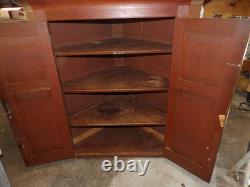 Antique Blind Corner Cupboard Top Cherry