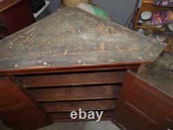 Antique Blind Corner Cupboard Top Cherry