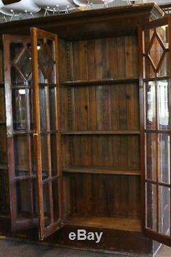 Antique Bookcase Library CabinetArchitectural Salvage Glass DoorsToledo OH