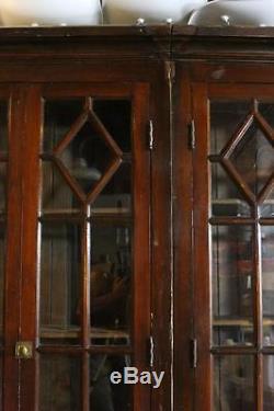 Antique Bookcase Library CabinetArchitectural Salvage Glass DoorsToledo OH