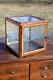 Antique Brass Medical Cabinet Apothecary Glass Display Case Industrial Bathroom