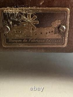 Antique Breton Miniature Buffet Au Deux Corps Cabinet, C1900