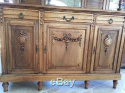 Antique Buffet Hutch Sideboard Cabinet