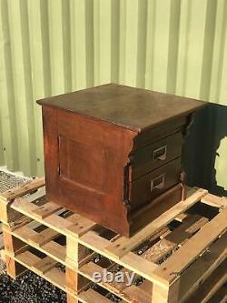 Antique By Wabash Oak Desktop Filing Cabinet Drawers