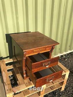 Antique By Wabash Oak Desktop Filing Cabinet Drawers