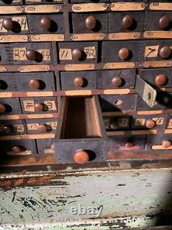 Antique'CLEVELAND TWIST DRILL CO.' 93-Drawer Apothecary Cabinet, circa 1920's