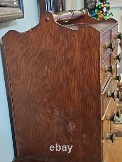 Antique CREMO Tobacco Salesman/counter Cabinet 10 Drawer Chest, Spice Style