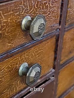 Antique CREMO Tobacco Salesman/counter Cabinet 10 Drawer Chest, Spice Style