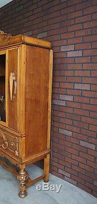 Antique Cabinet China Cabinet Vintage Hutch Display Cabinet