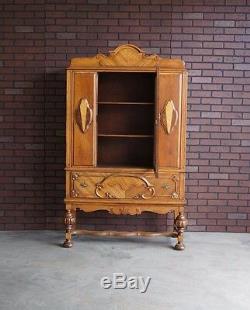 Antique Cabinet China Cabinet Vintage Hutch Display Cabinet