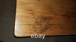 Antique Cabinet Hawkeye Hoosier Possum Belly Baker's Table with Hutch