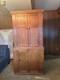 Antique Cabinet Wood Cupboard Possible 1800s Unmodified