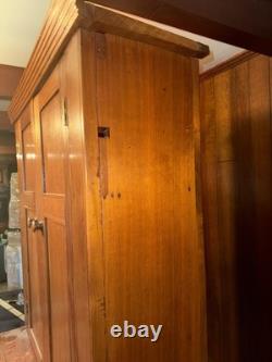 Antique Cabinet Wood Cupboard Possible 1800s Unmodified
