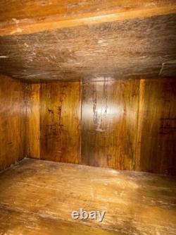Antique Cabinet Wood Cupboard Possible 1800s Unmodified