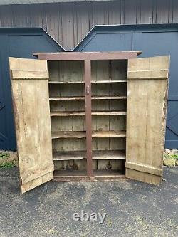 Antique Canning Cupboard Primitive Wood Storage Cabinet Vintage Old Pantry