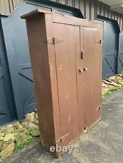 Antique Canning Cupboard Primitive Wood Storage Cabinet Vintage Old Pantry