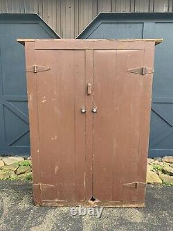 Antique Canning Cupboard Primitive Wood Storage Cabinet Vintage Old Pantry