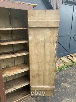 Antique Canning Cupboard Primitive Wood Storage Cabinet Vintage Old Pantry