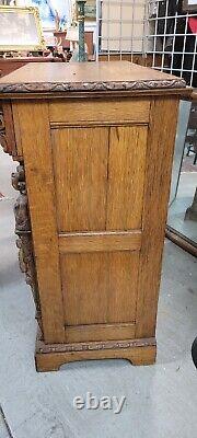 Antique Carved French Wine Cabinet