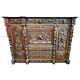 Antique Carved Spanish Writing Desk And Cabinet