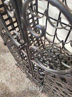 Antique Cast / Wrought Iron Wine Cabinet 67 Inches