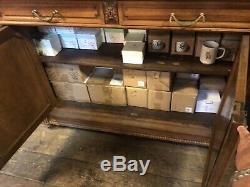 Antique Cherry HickoryCupboard China Cabinet Stepback Cupboard Beveled Glass