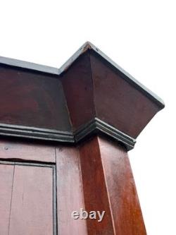Antique Cherry corner cupboard cabinet provenance original 1820 farm house pa