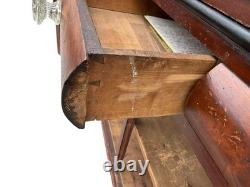 Antique Cherry corner cupboard cabinet provenance original 1820 farm house pa