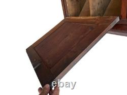 Antique Cherry corner cupboard cabinet provenance original 1820 farm house pa