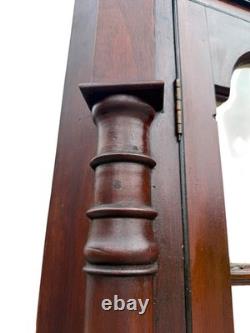 Antique Cherry corner cupboard cabinet provenance original 1820 farm house pa