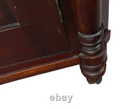 Antique Cherry corner cupboard cabinet provenance original 1820 farm house pa