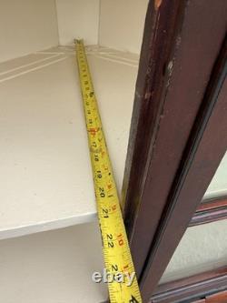 Antique Cherry corner cupboard cabinet provenance original 1820 farm house pa