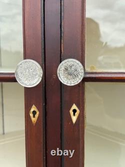 Antique Cherry corner cupboard cabinet provenance original 1820 farm house pa