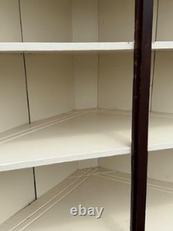 Antique Cherry corner cupboard cabinet provenance original 1820 farm house pa