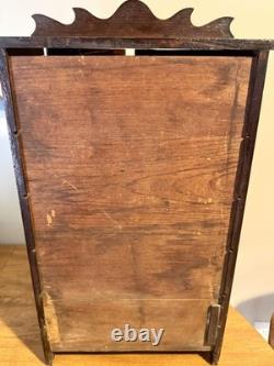 Antique Child's Toy China Cabinet 22x 12x6.25 With Drawers & Glass Doors