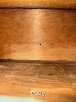 Antique Child's Toy China Cabinet 26.5x14x7.5 Tall With Drawers & Glass Doors