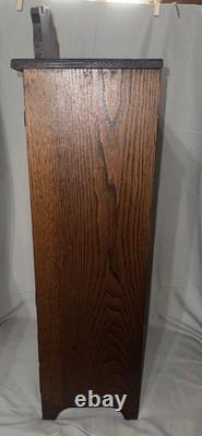 Antique Child's Toy China Cabinet 26.5x14x7.5 Tall With Drawers & Glass Doors