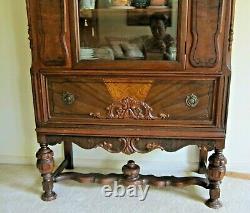 Antique China Cabinet, Buffet Hutch /display (fa-3)