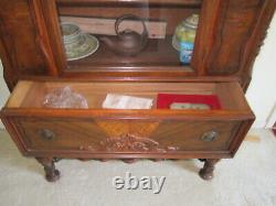 Antique China Cabinet, Buffet Hutch /display (fa-3)